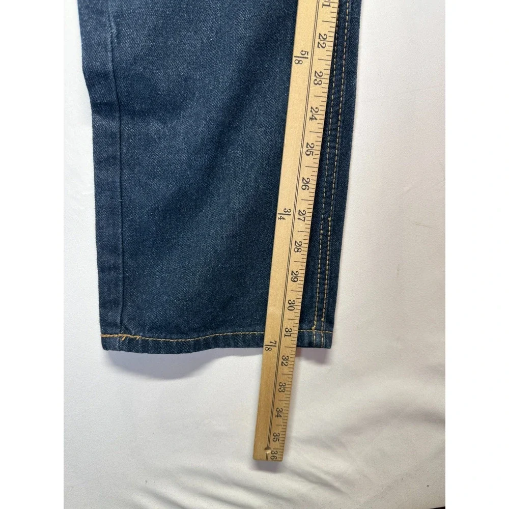 Vintage Genes 1891 Jeans Mens 32x31.5 Blue Dark Wash Denim Slim Fit Straight Leg